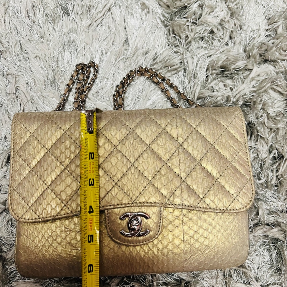 100% Authentic Gold Python Chanel Bag - Picture 10 of 11